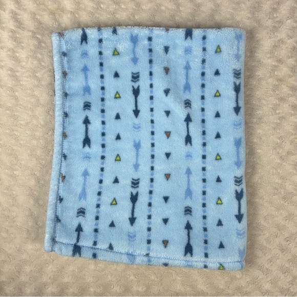 chick pea Other - Chick Pea Blue Arrows Baby Blanket Orange Yellow Triangle Stripes Security Lovey